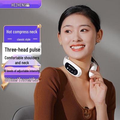 Hezheng Kabelloser Puls-Nackenmassagegerät CN-Stecker (Adapter enthalten)