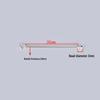 S925 Sterling Silver Handmade Threaded Buckle Earring Pendant Clasp with Through-hole 9-Shaped Needle Accessories