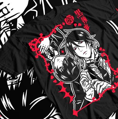 Sebastian and Ciel T-Shirt, Black Butler Shirt, Ciel Phantomhive Girl Gift,