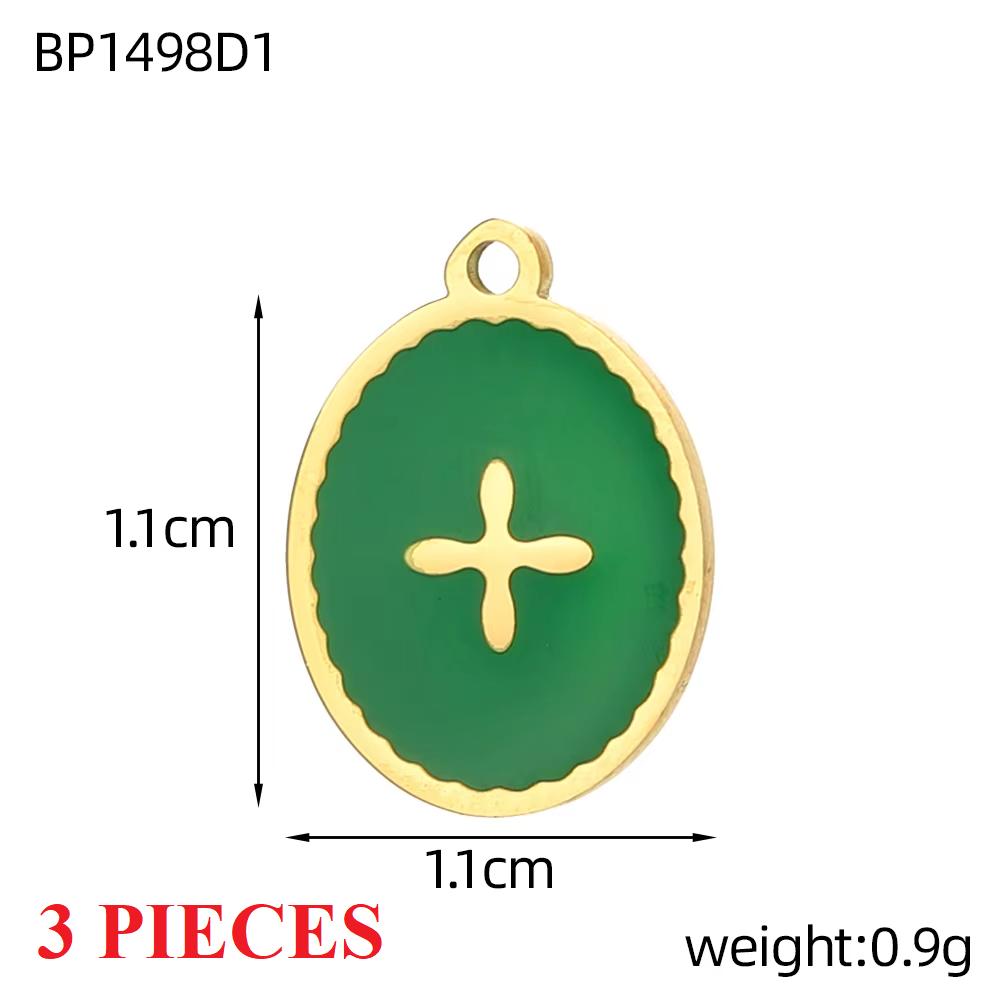 3PCS/LOT CARLIDANA Gold Plated Enamel Charms, Sun Star Boots Halloween Pendants, Stainless Steel DIY Jewelry With Clasp