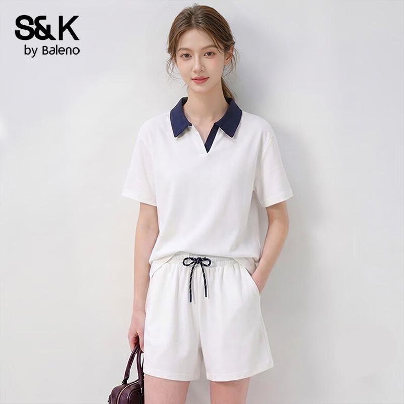 Baleno S&K Women s Casual Polo T-shirt & Shorts Set S