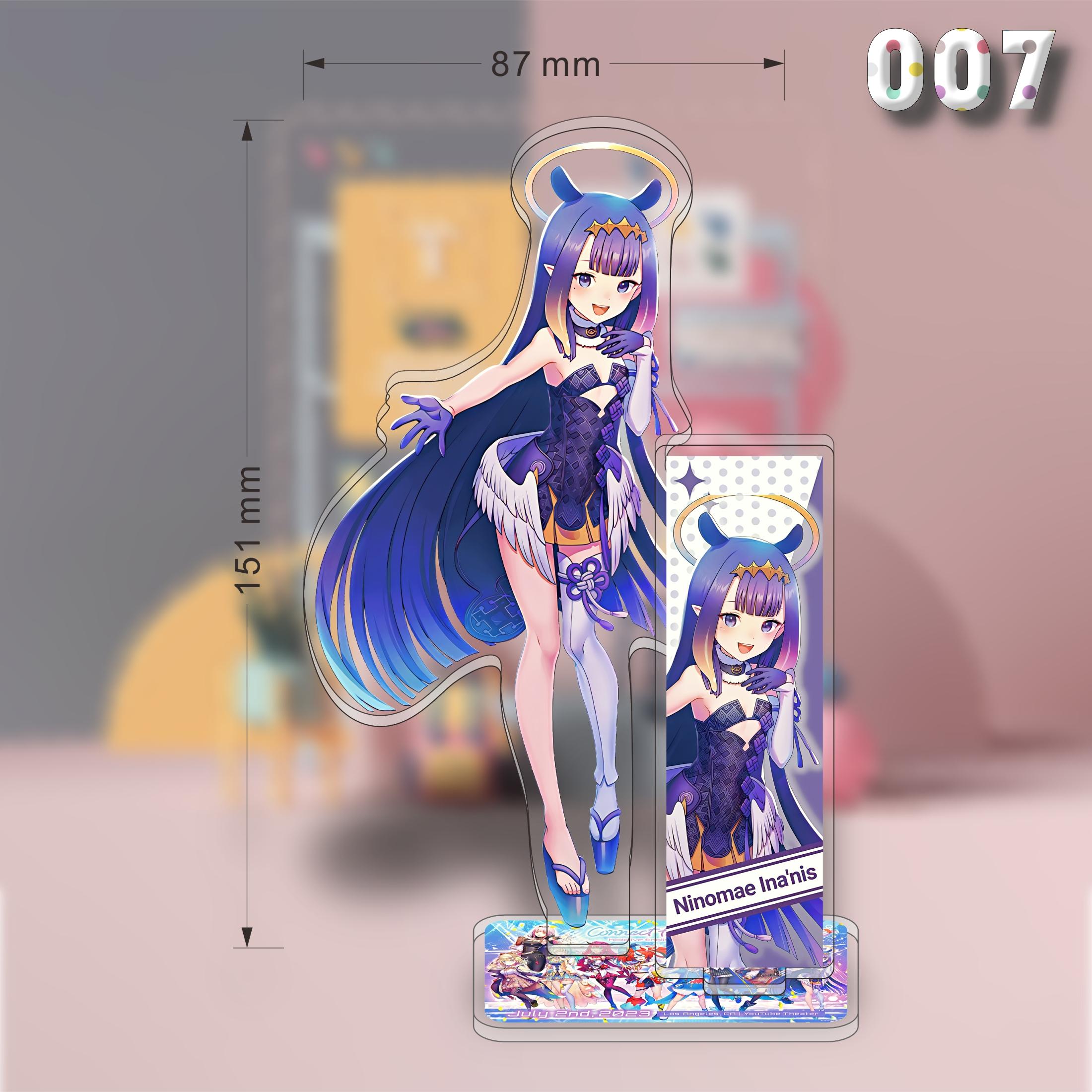 

Anime Hololive 15cm Acrylic Stand | Dual-Slot Chibi Character Desk Display Ornament Collectible Desk Decor Christmas Gift 15 cm