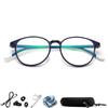 Stylish Round Reading Glasses with Blue Light M5009 Shape Boston Style Youthful for Reading and Near Vision [Zessilo] Blocking, Unisex, (Official