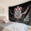 1PC Corinthians Football Club Crest Tapestry Hanging for Bedroom,Livingroom, Playroom,Decor Art Room Wall Tapestry Holiday and Birthday Gifts