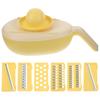 Guangmc Handheld Mandoline Slicer with Container - Yellow
