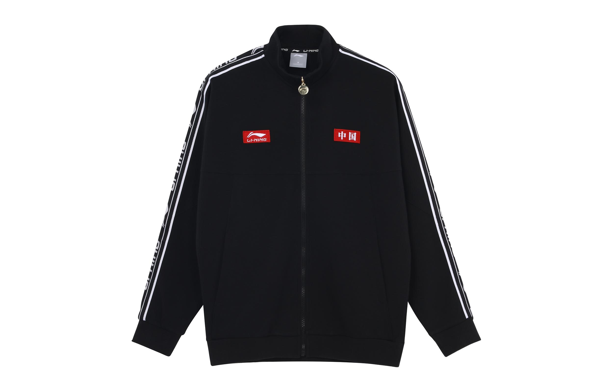 Li Ning Jackets Men s Black Stand Collar Moderate Other AFDS433-1 S
