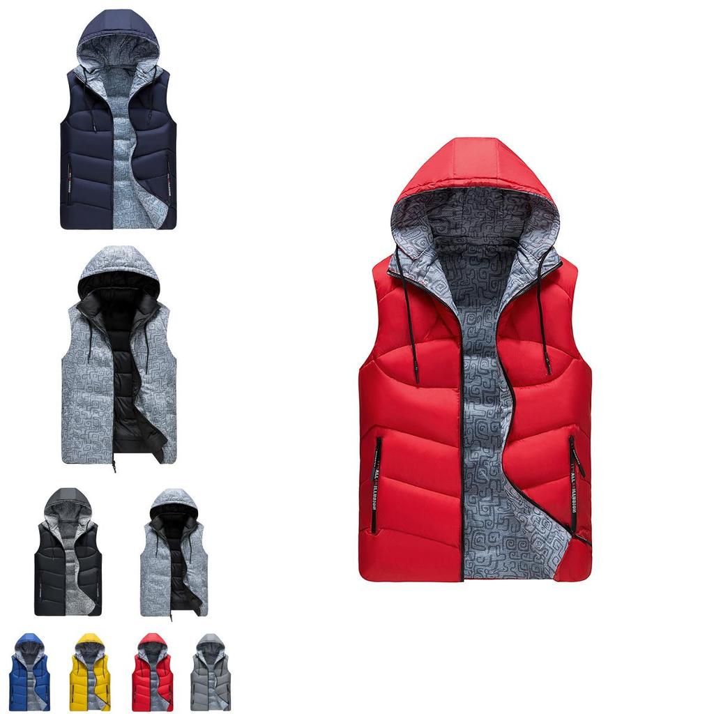 Unisex Wendbare Dicke Ärmellose Jacke Mit Premium-Qualität Für Winterwärme
