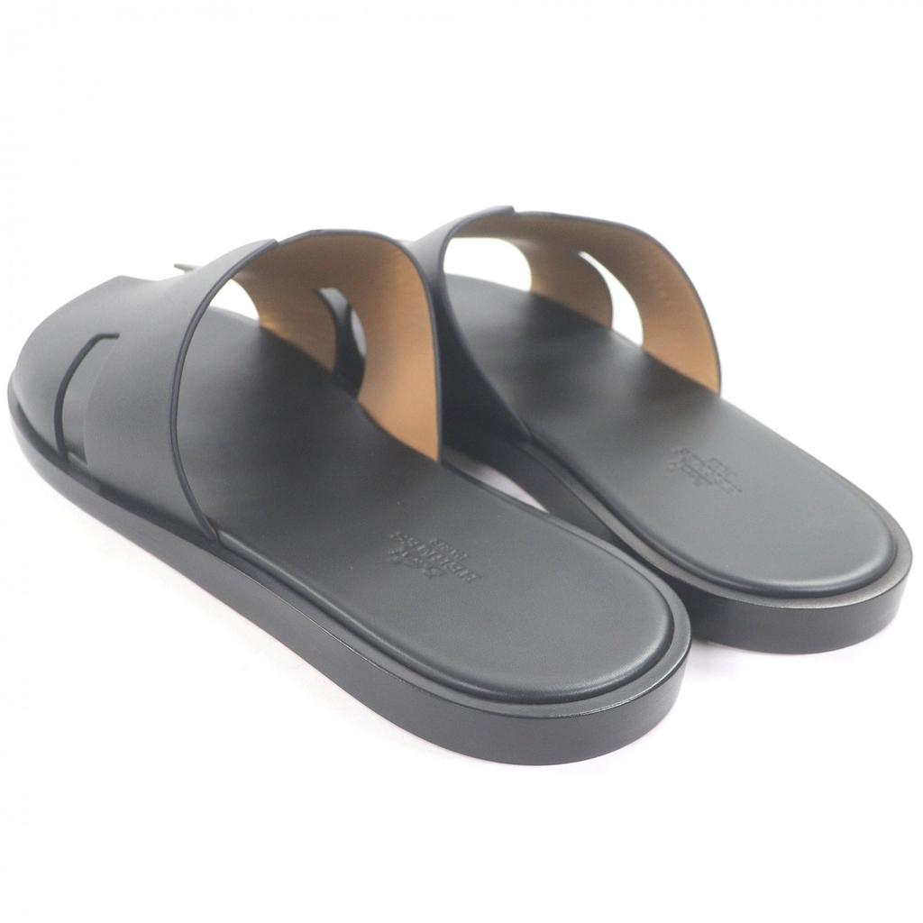 Pristine HERMES Sandals Izmir H logo design shower sandals slides black Used