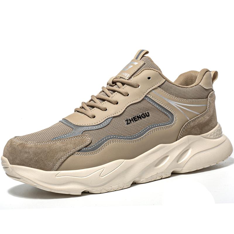 Work Sneakers For Men Safety Shoes Anti-Smash Anti Puncture Indestructible Shoes Breathable Comfort Steel Toe Protection Shoes
