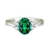 European-American High-End Adjustable Women's Ring with Colored Zircon, Light Luxury Style