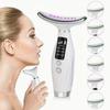 LED Beauty Device 7 Colors Light and Vibration for Neck Line Improvement