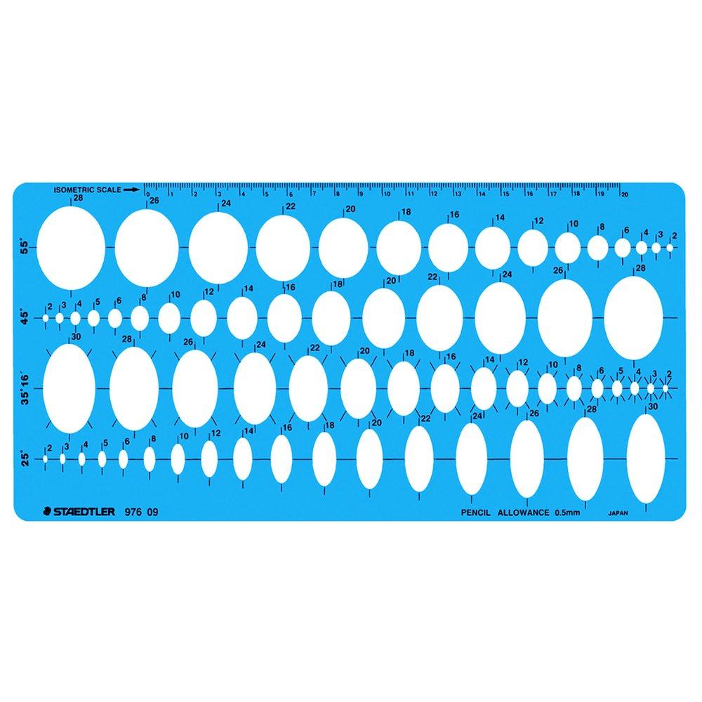 

Staedtler Шаблон Общая линейка-эллипс 1 лист 976 09