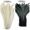 100Pcs 25-45CM DIY Rooster Feather Crafts Sewing Clothing Decor Plume Home Party Women's Feather Headwear Wedding Accessories