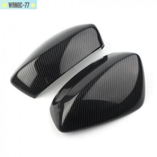 For Mazda 3 Axela 2014-2016 Carbon Fiber Car Rearview Mirror Cover Trim Decor