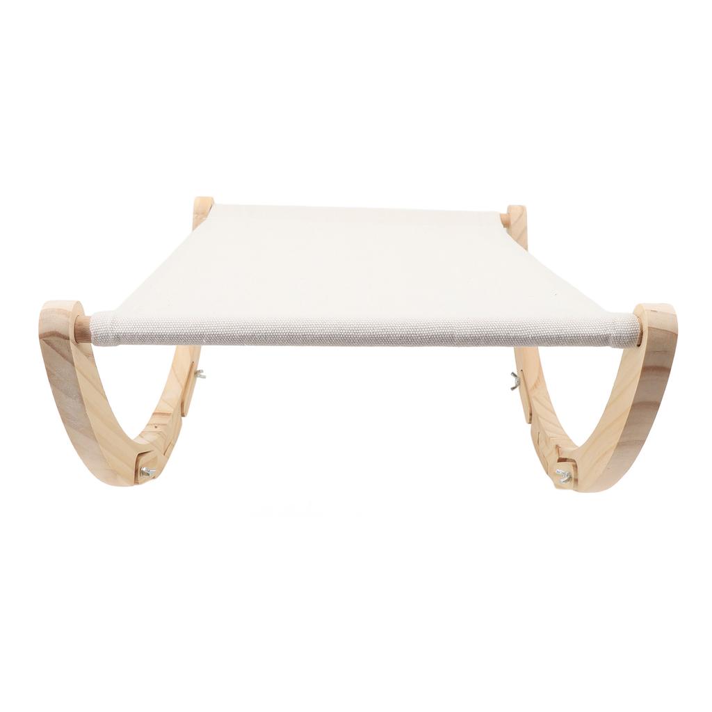 Wooden Cat Hammock Foldable Antislip Easy To Assemble Elevated Pet Hammock Bed Furniture for Indoor