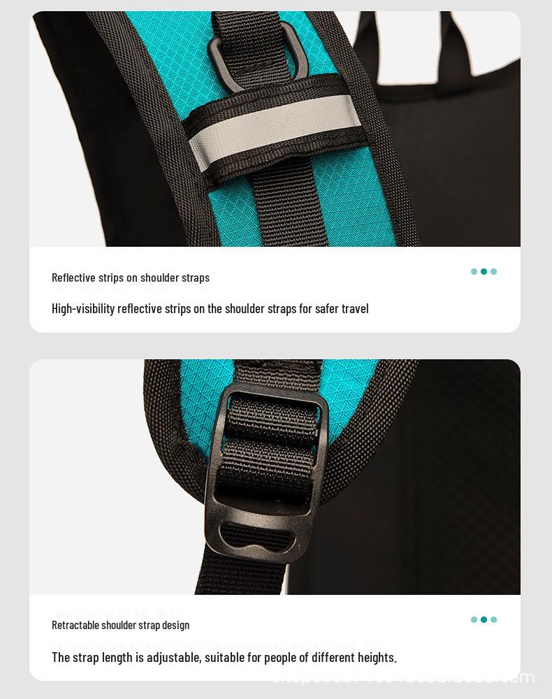 Unisex Large Capacity Outdoor Cycling Backpack - Scratch & Wear Resistant, Breathable Travel Bag.