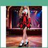 Halloween Clown Costume For Women With Polyester Fabric And Fantasy Theme For Stage Performance