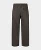 BIRBANTE Wool Blend C.L Fit Elastic Waist Wide Pants - Brown