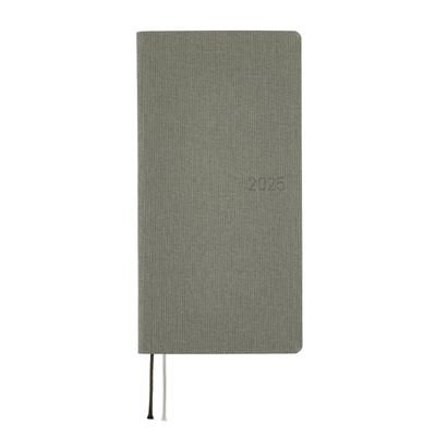 Hobonichi Techo 2025 Weeks Starts In Weekly Slim Vertical Colors/Smoke Gray, April, Left,