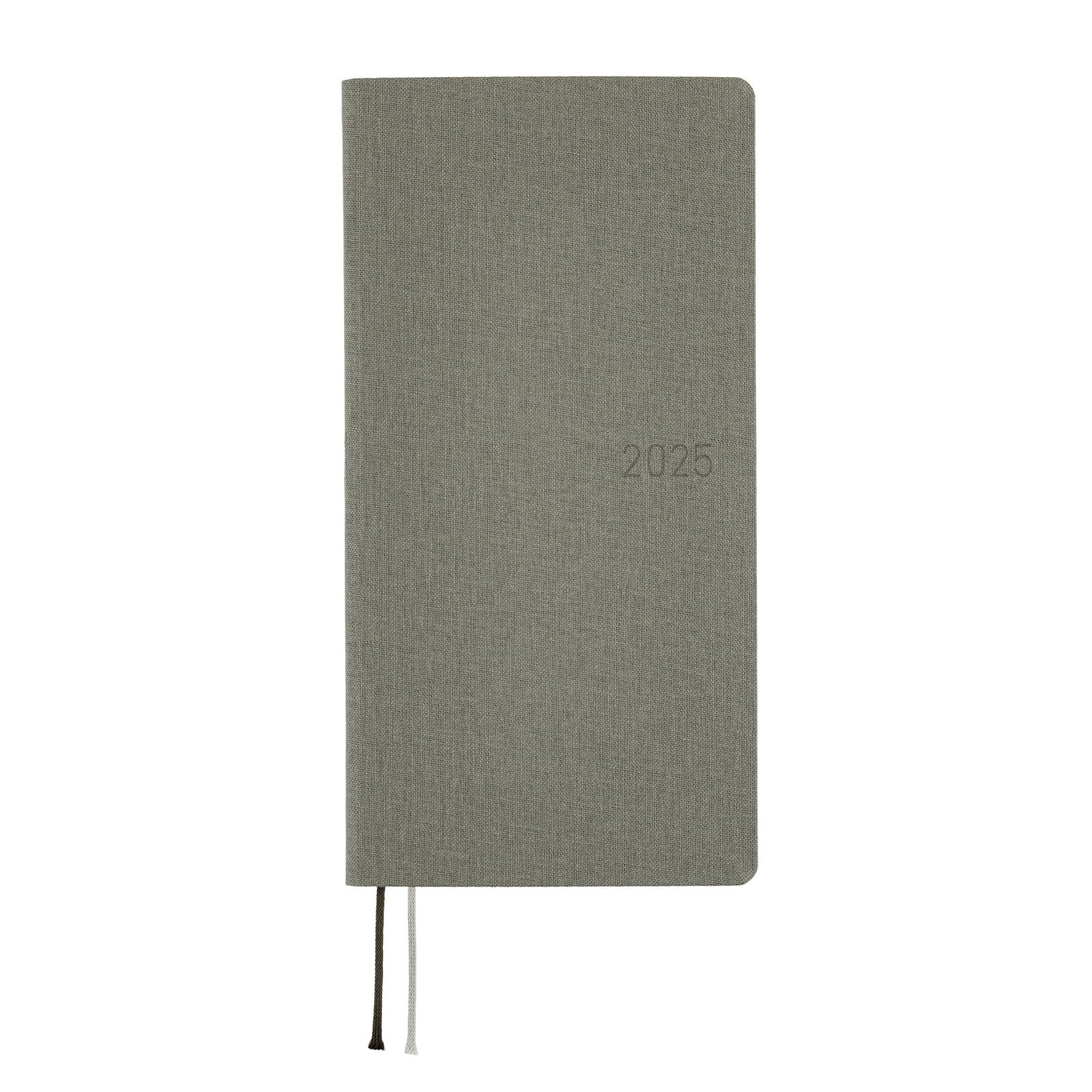 

Hobonichi Techo 2025 Weeks Starts in Weekly Slim Vertical Colors/Smoke Gray, April, Left,