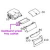 W204 Dashboard Display Screen Tray Cushion Cover Trim Replacement For Mercedes Benz C Class C180 C200 C220 C250 C300 2007-2010