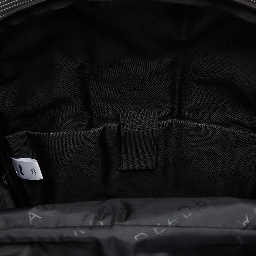 Li Ning Wade Lifestyle Series 23L Simple Large Capacity Polyester Backpack Unisex Backpack Black ABSW051-1