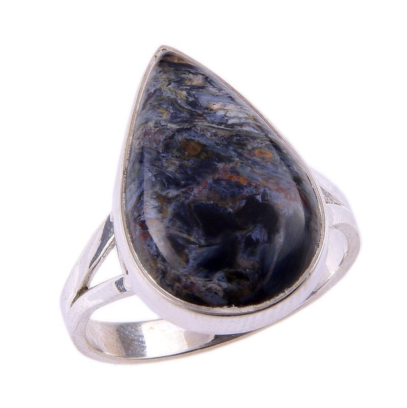 Natural Pietersite Gemstone Handmade 925 Solid Sterling Silver Ring Size 9 t2b27