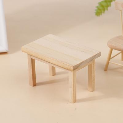 1:12 Miniaturní dřevěný model stolu pro domeček pro panenky Nábytkové doplňky Hračky