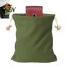 Outdoor-Ernteausrüstung für den Bauernhof, faltbare Sammeltasche mit Gürtel, Canvas und PU-Leder, leichte Schürzentasche für die Taille, verstellbar, freihändig für