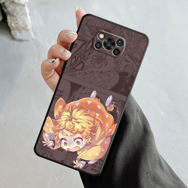 Case For Xiaomi Poco X3 Nfc X4pro M3 C40 For Mi 12 11 10 10t 8 Note10 Lite 11ultra 11t Pro F1 Cartoon Anime Demon Slayer Nezuko