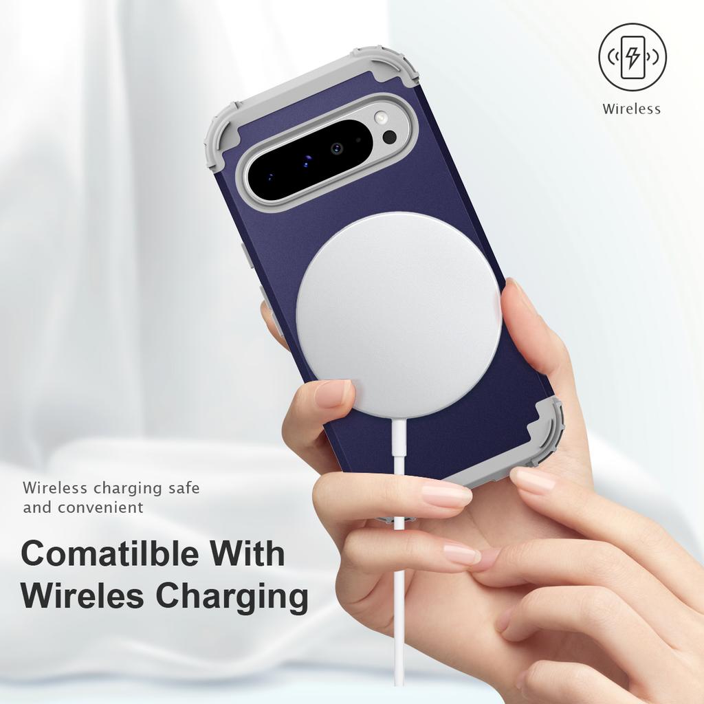 L-Style For Google Pixel 9 Pro XL Case Shockproof PC + TPU Phone Back Cover