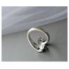 Adjustable Open Ring Women Men Vintage Design Sterling Animal Motif Finger