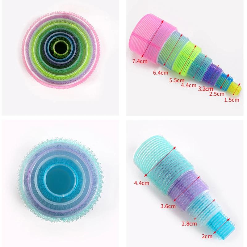Hair Rollers Self Grip Hook Hair Curlers Heatless Hair Roller Dressing Curly Girl Method Curlers Sticky Styling Tools