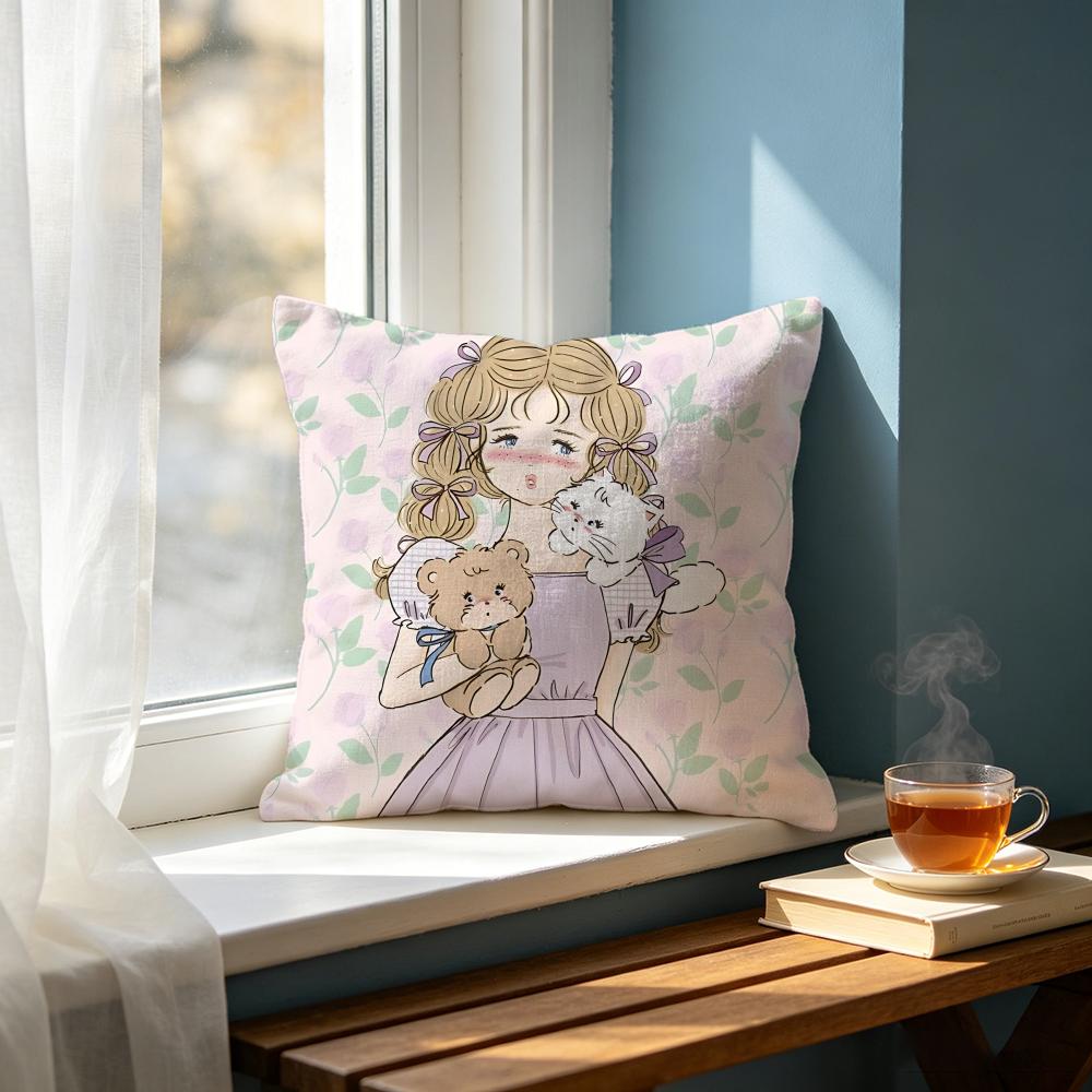 Art Mmikko Illustrationsed Cushion Cover Cushion Cover Set Pcs X X X Pillowcase Decorative Sofa Home Decor