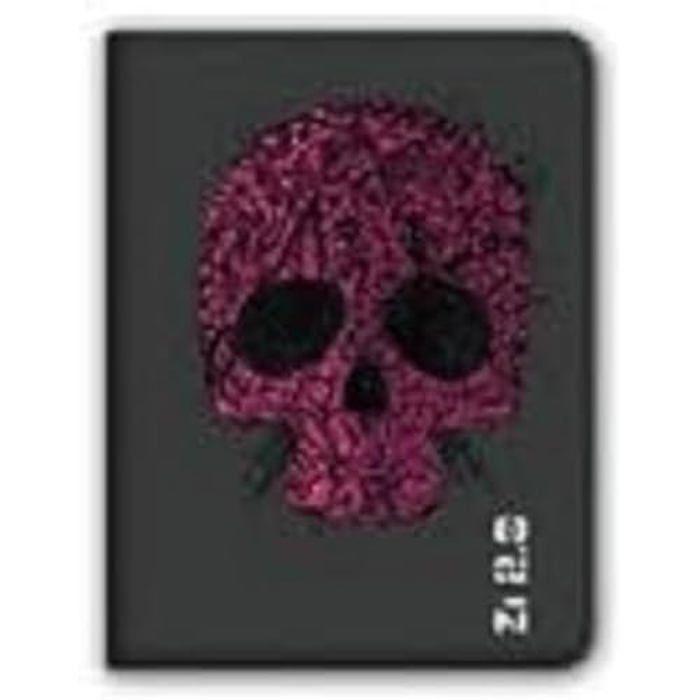 Housse pour Tablette - VARIOS - Ziron - Crâne - 7 pouces - Rose