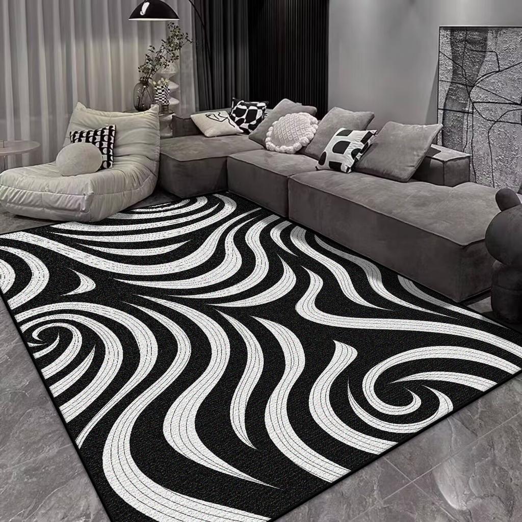 Modern Abstract Style Carpet Living Room Large Size Non-slip Sofa Table Mat Office Lounge Decoration Rug Easy Clean Customizable