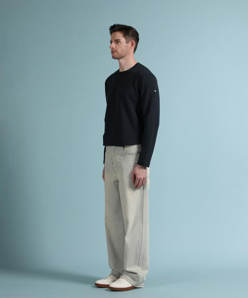 Panicalle Navy Soft Brushed Logo T-Shirt (Type B)