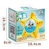 Electric Cartoon Clock Starfish Universal Walking Music Light Simulation Marine Animal Children's Educational Toys