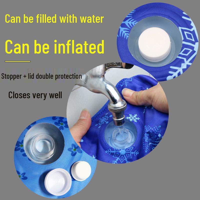 Breathable Summer Cooling Pad: Water-Injected Icy Cushion for Students, Cars, and Chairs