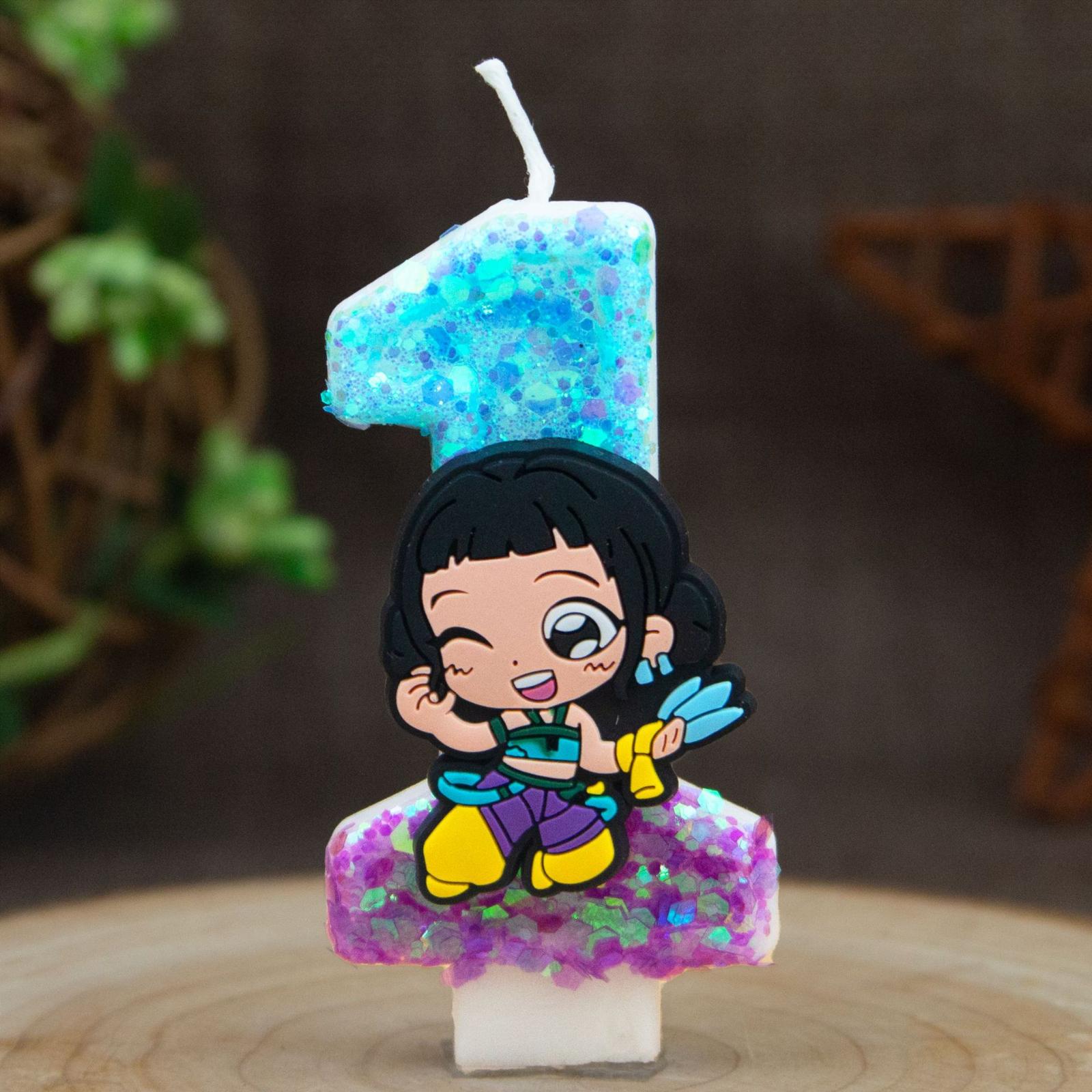 

Cartoon Peripheral Party Birthday Candles Digital Candles One Size
