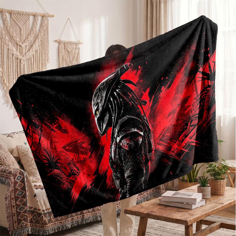 Warm Flannel BlanketPredator Soft Cozy Throw Blanket for Bedroom Couch