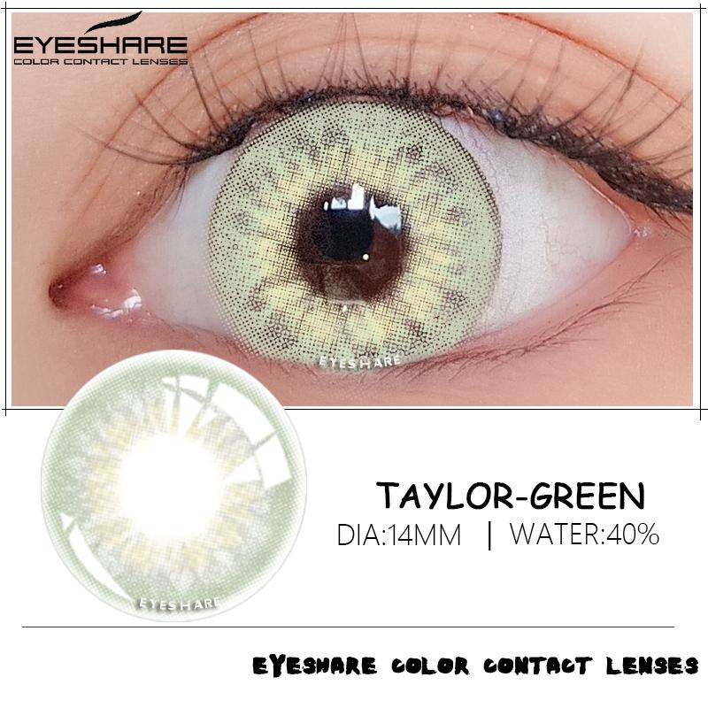 Eyeshare 1 Paar Farblinsen TAYLOR Farbkontaktlinsen Schöne Pupillen-Make-up-Kontaktlinsen Jährlicher Gebrauch Kosmetische Schönheits-Augenlinsen