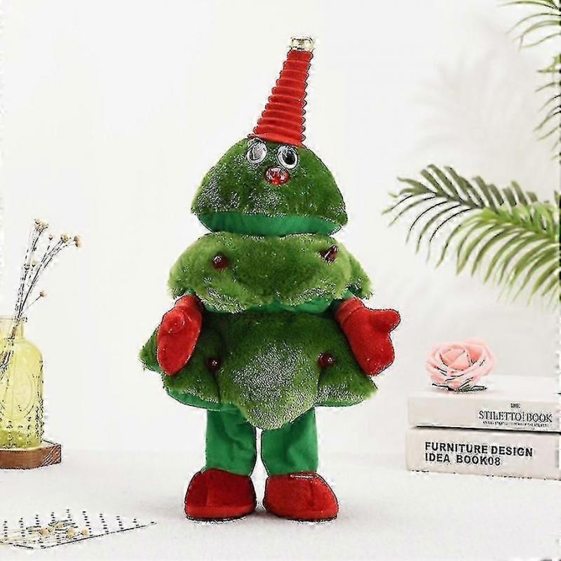 1 Popular Christmas Tree Doll That Can Sing And Dance, Electric Plush Toy, Creative Christmas Children's Gift