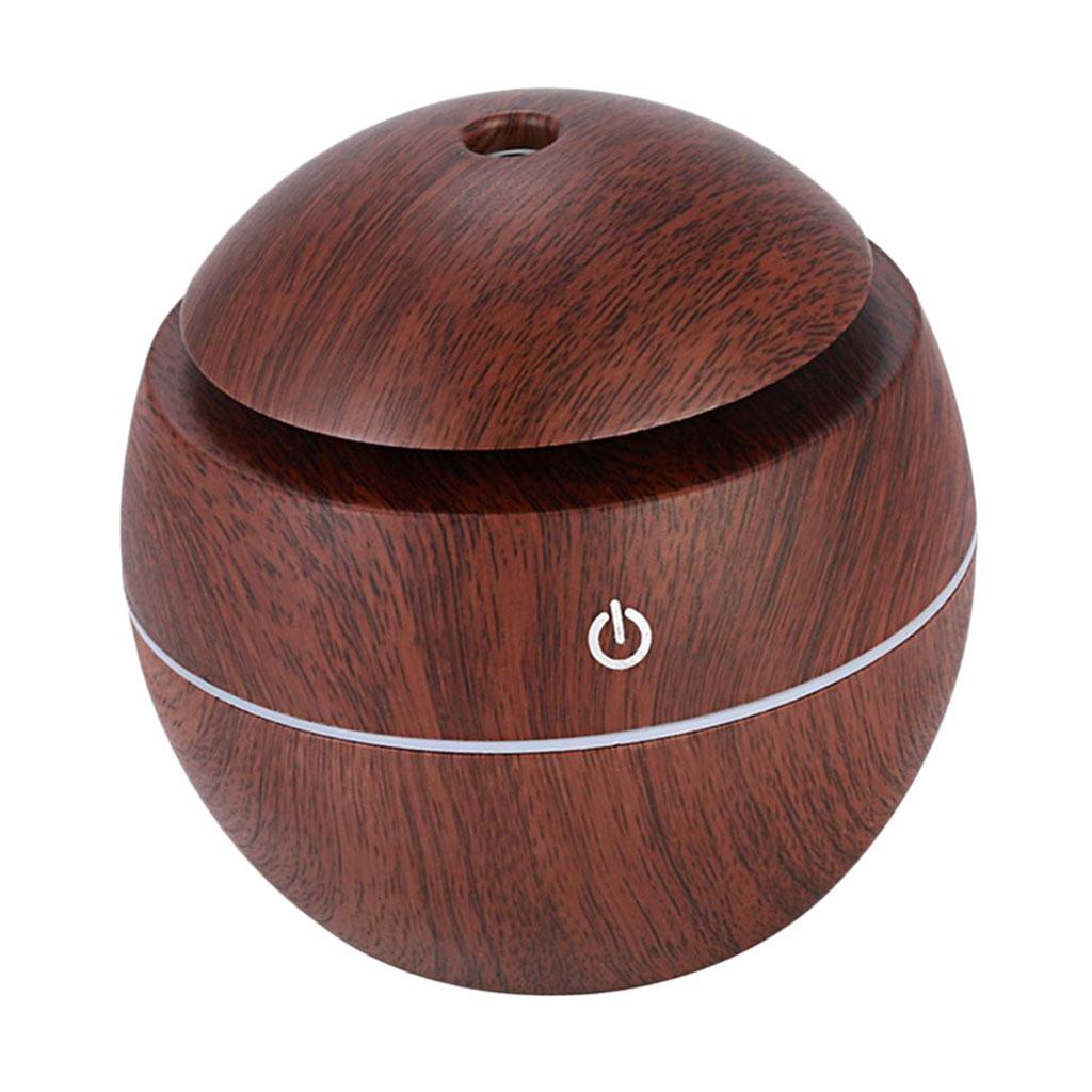 130ML Ultra Silent Wood Grain USB Air Humidifier Air Purifier for Indoor