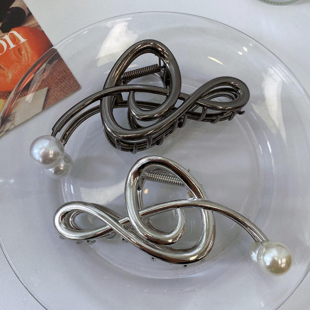 Zinc Zinc Zinc Alloy Treble Clef Hair Clip Vintage Music Note Hair Claw Retro   Girls