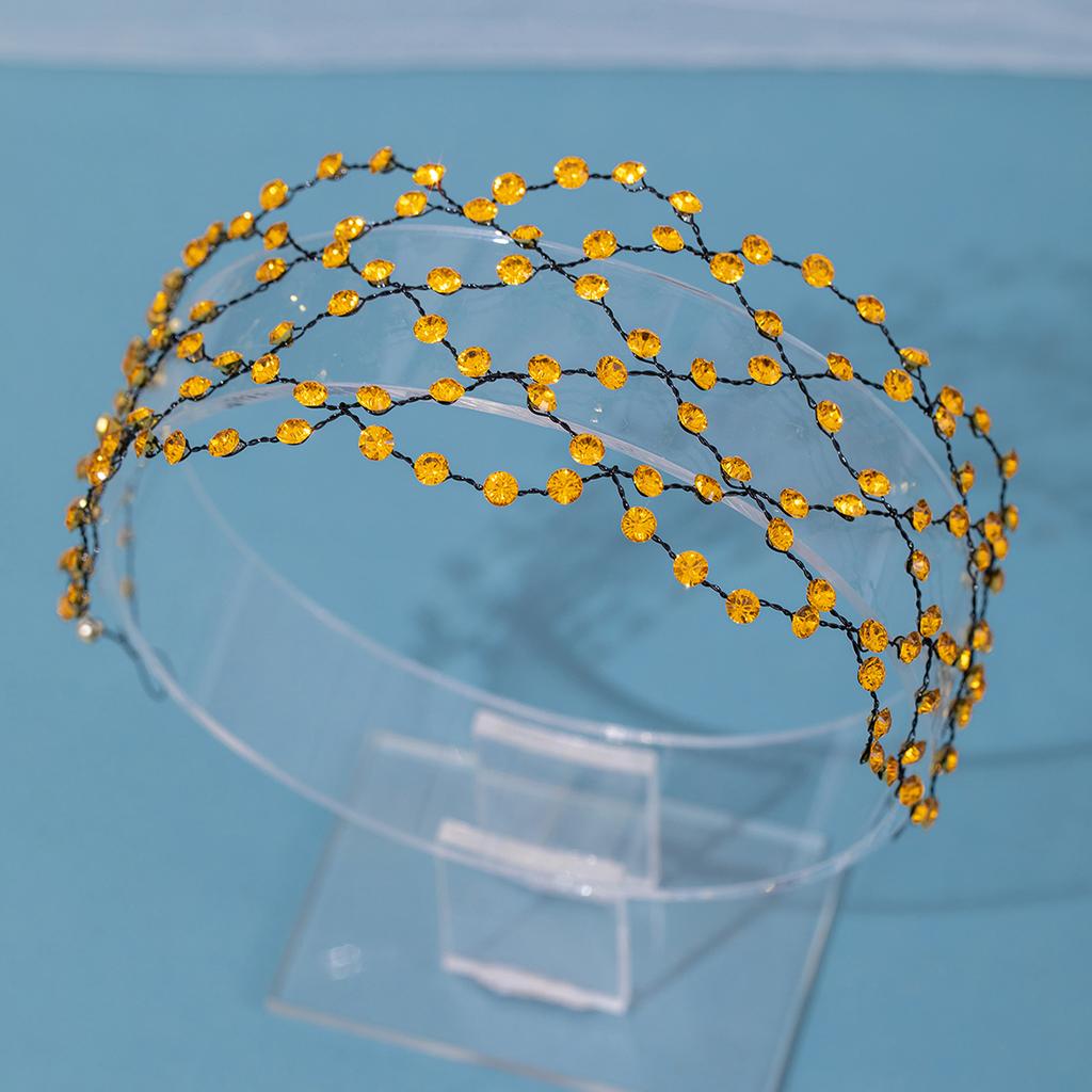 Simulated Pearls Headband Hair Chain for Bridal Wedding Headdress Tiara Jewelry Women Hair Accessories Wedding Noiva Hairbands