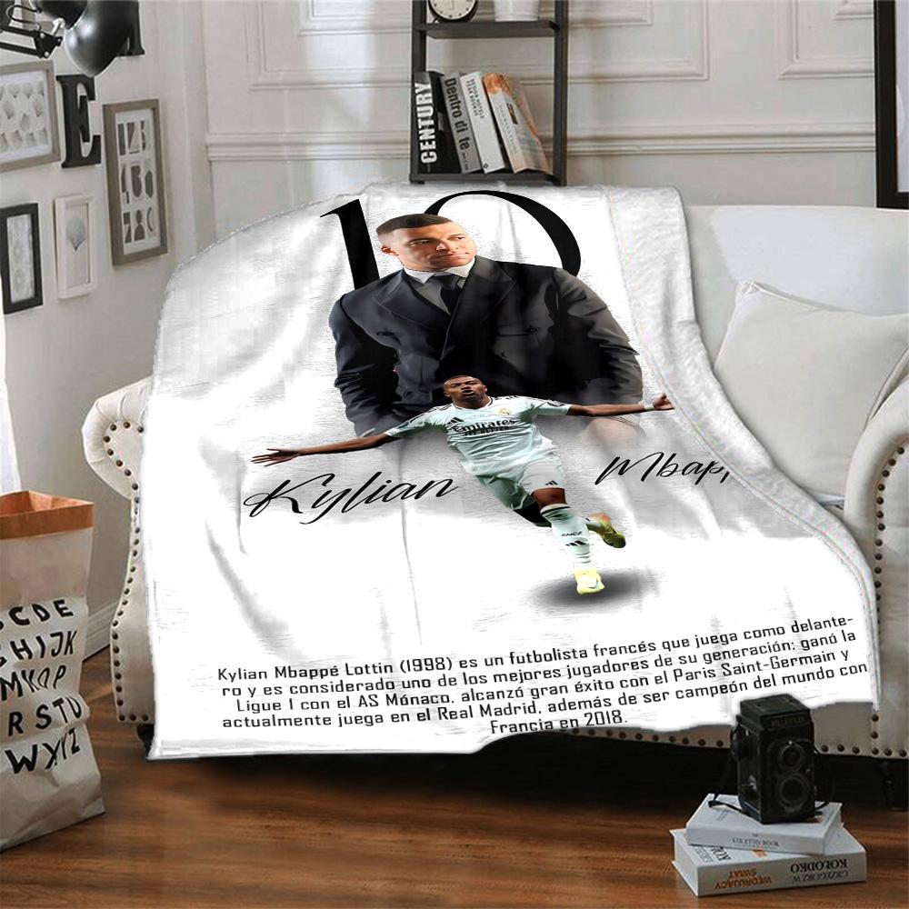 Mbappe Jubelmoment Decke Bequem Geeignet für Bett Sofa Couch Ganzjahresgebrauch Digitaldruck Ideales Geschenk für Freunde Familie Paare Pickni