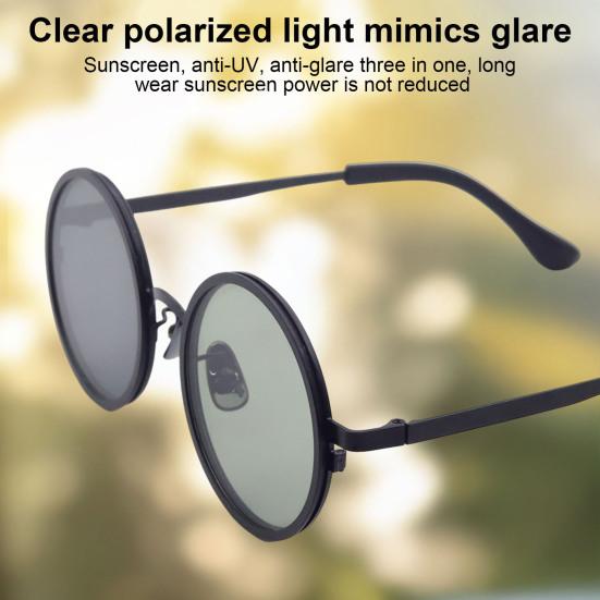 Nastavitelné kulaté sluneční brýle Kovový rám Protiskluzové UV ochrana Polarizované brýle Pánské Dámské Venkovní Pláž Rybaření Řízení Cyklistika Brýle Oční optika