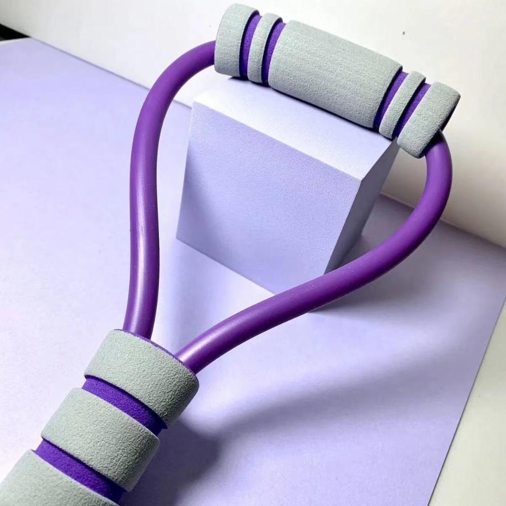 TPE Tube 8-shaped Stretcher Bolded Tension Rope Yoga Elastic Band  Female