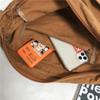 HOCODO Borsa a Tracolla Multi Tasche Grande Capacità Borsa a Spalla da Ragazza Colore Solido Borsa da Donna Moda Tela Borsa a Tracolla Scolastica